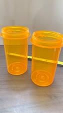 NEW Pill Bottles 40 Dram Child-Protective,Plastic Vial Bottle, Amber, CASE of 80