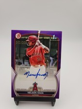 2023 Bowman Nelson Rada 1st Bowman Paper Auto Purple Parallel /250