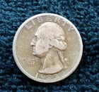 1932-d Washington 25c Quarter Coin 90% Silver 1st Yr Issue Key Date Circulated