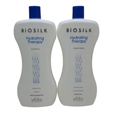BioSilk 2 pk Hydrating Therapy Shampoo & Conditioner Set Jumbo 34oz Sulfate Free