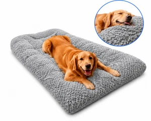XXLargePlush Canapé de lit de chien épaissé Super Soft Polyester Pet Mat