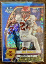 2024 Bowman University Chrome Blue Mini-Diamond Refractor /175 Abu Sama III #7