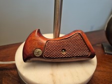 Vintage Smith Wesson Wooden Gun Grip - Nice