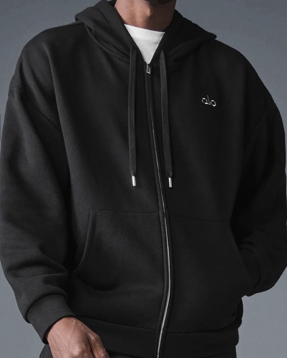 Alo Yoga Accolade Black Full Zip Hoodie Size M for Men's | eBay