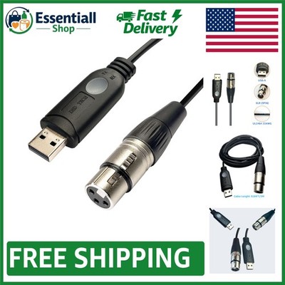 SH-RS09B 10FT USB to DMX Cable for Freestyler and QLC+ - Lightweight & Reliable