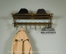 AURA French COATRACK/Luggage Rack/Train Wall Mounted Rack vintage luxury decor
