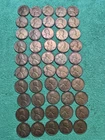 Roll Of 50 1945 Lincoln Wheat Cent Uncirculated Plus BU 1957 Proof Wheat Cent