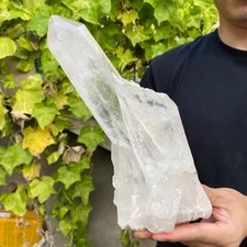 4.1lb Natural Clear white quartz crystal cluster specimen healing