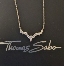 Thomas Sabo Halskette Sterlingsilber Eiskristall Neu & Originalverpackt