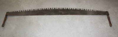 Two-Man Logging Saw - 6' Long - Champion Pattern Tooth Profile - Easy Off Handle