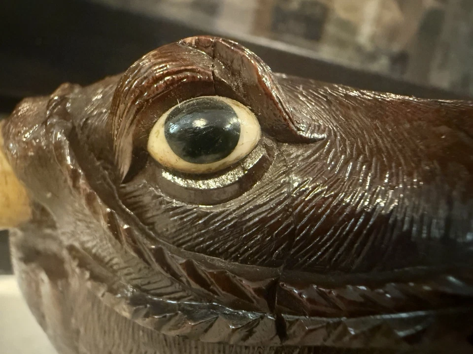 Outstanding 19th C Chinese Hand-Carved RARE Antique Rosewood Sculpture  - Image 4 of 4