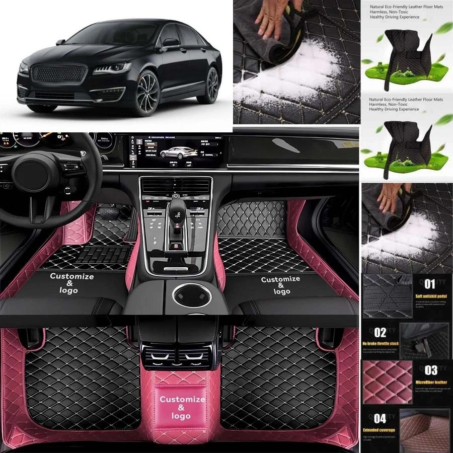 For Lincoln MKZ Car Floor Mats Luxury Waterproof Carpets Liners Interior Auto - Изображение 3 из 4