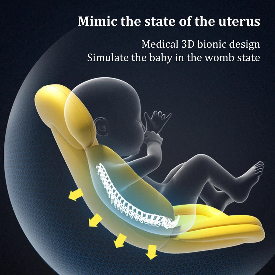 Soporte de cabeza de asiento de coche de bebé 2 en 1, inserto de asiento de coche infantil para recién nacidos niñas niños Foto 2 de 4