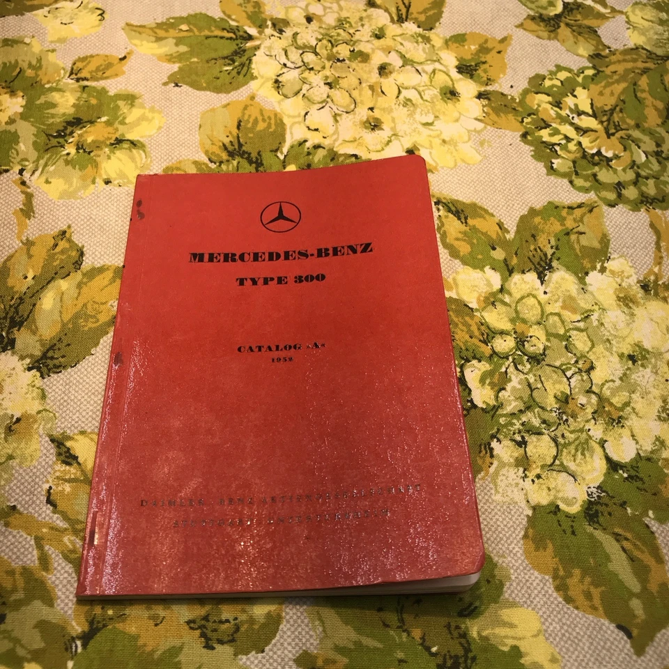 Mercedes Benz Type 300 1952 1953 catálogo A 1952 original OEM pátina vintage Foto 3 de 4