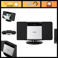 Bluetooth Stereo Shelf Music System with MP3 CD Player, AM-FM Radio, USB, Remote