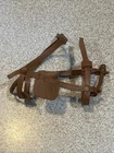 1960s Marx Johnny West Rusty Brown/orange Horse Bridle And Bit, Original