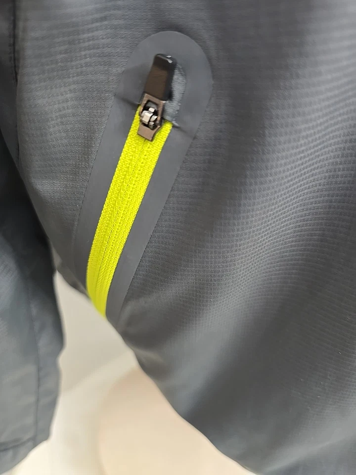 Atlanta Hawks Mens Large Gray Red Neon Green Fullzip Jacket - Image 4 of 4