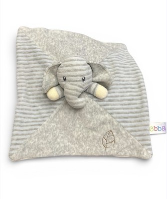 EBBA Naturally Earl Lil Luvster Elephant Lovey Security Blanket grey Blue