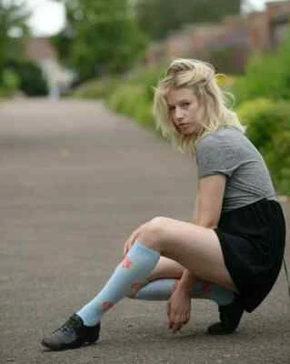 Mysocks 3 Pairs Knee High Socks with Rose Design