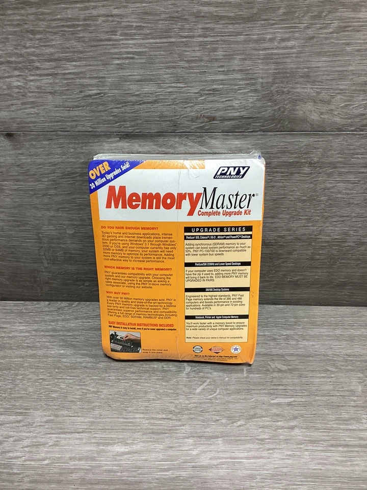 PNY Technologies Memory Master Complete Upgrade Kit PC100 Sealed - Image 2 of 4