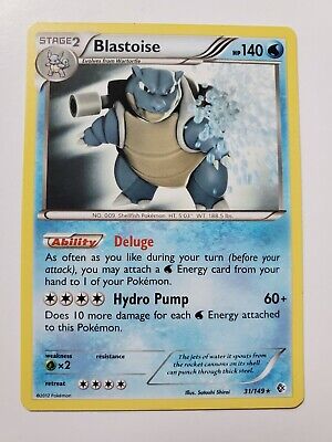 BLASTOISE 31/149 Boundries Crossed Pokemon 2012 Rare Non BLASTOISE 31/149 Boundries Crossed Pokemon 2012 Rare Non