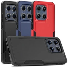 For Motorola Edge 2025 Phone Case Heavy-Duty Tough Rugged Dual Layer Cover