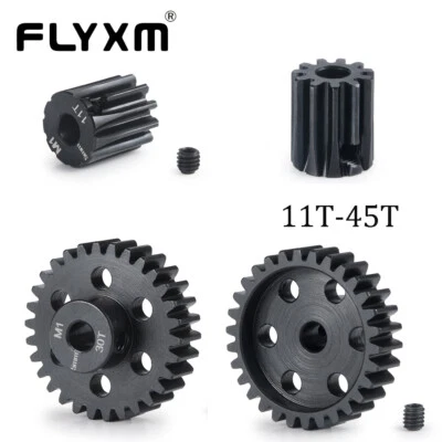 FLYXM Mod 1.0 Pinion Motor Gear 5mm 11T-45T for 1/8 1/10 RC Truck Car 5mm shaft