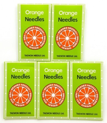 50 - BROTHER, PFAFF SEWING MACHINE NEEDLES ORANGE 15X1 #16