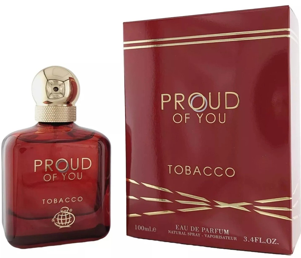 香水(男性用) Fragrance World Proud of You Tobacco Proud of You Tobacco By Fragrance World EDP Eau De Parfum 100 ML