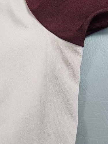 Camisa de boliche Da Vinci California borgoña/taupe bordada para hombre XL - De colección - Imagen 6 de 8