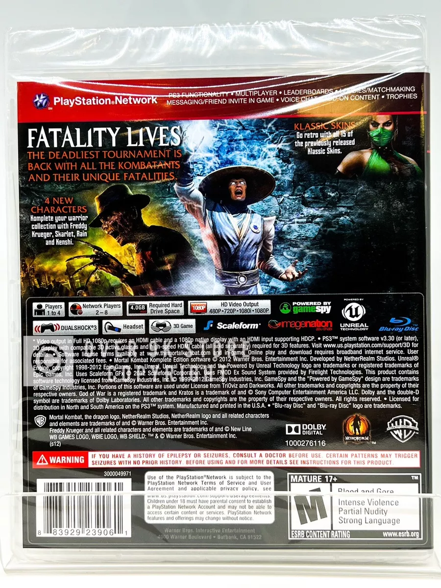 Mortal Kombat 9 Komplete Edition ( PS3 ) : Rain ( Fatalities + X-RAY ) 