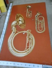 Bowmar Records Instrument Poster Band Bass 1961