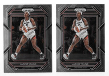 2023 PRIZM WNBA BASKETBALL JACKIE YOUNG #121 LOT OF 2 CARDS,LAS VEGAS ACES
