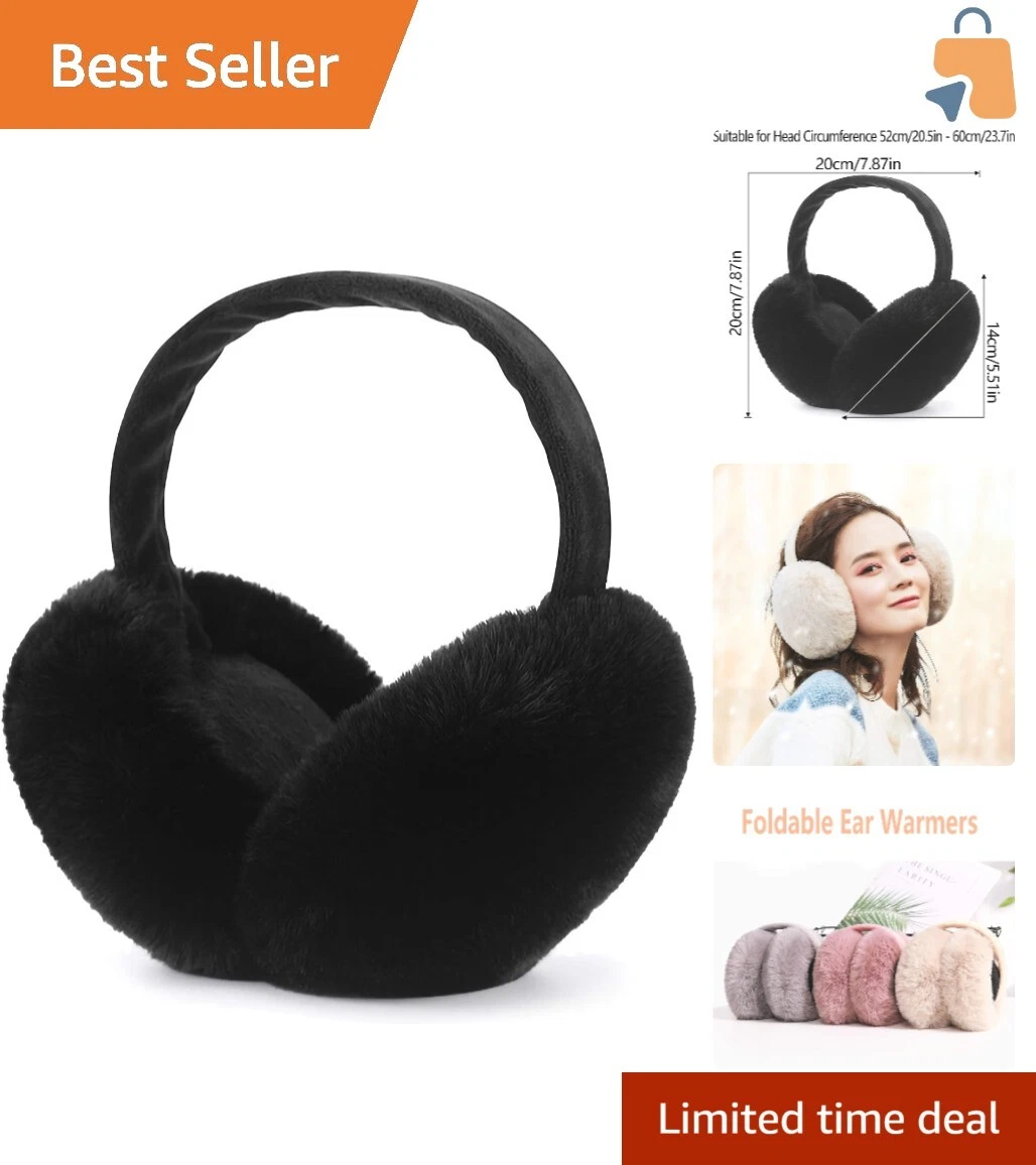 Lightweight Foldable Earmuffs for Women - Stylish & Insulated Cold Weather Gear