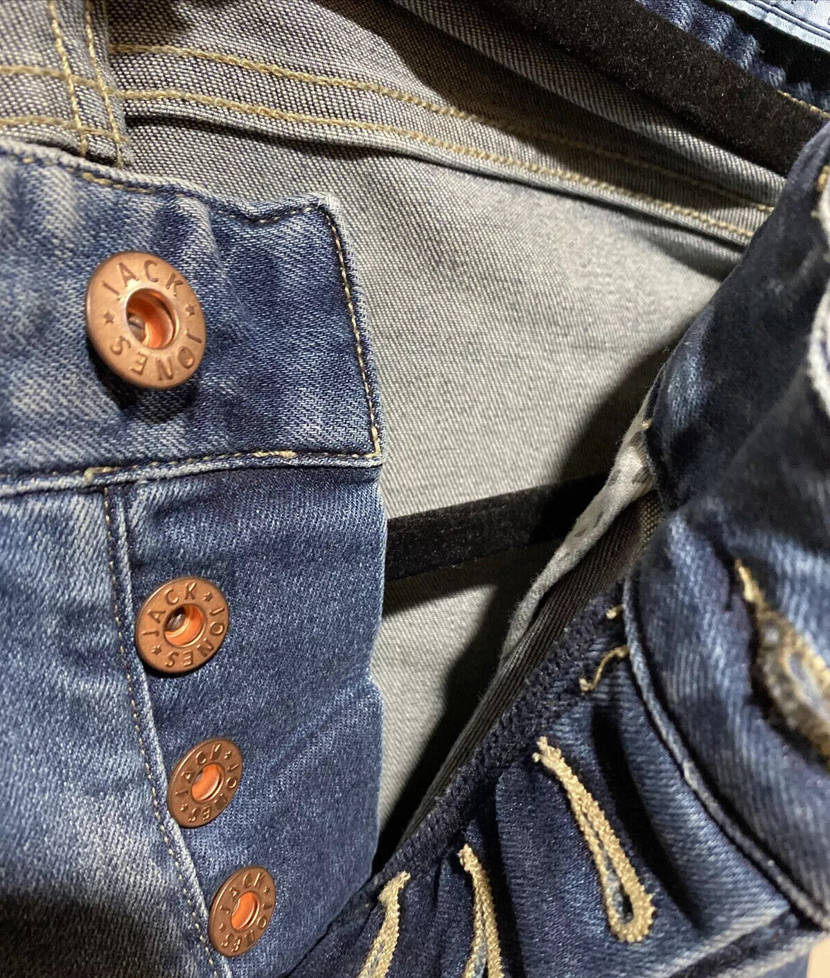 Jack & Jones Mens Blue Jeans Dark Wash 170/78A Ni… - image 5