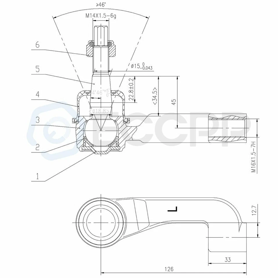 Fits 2002-2005 Jeep Liberty 8pcs Front Upper Control Arms Tie Rods Ball Joints - Image 2 of 4