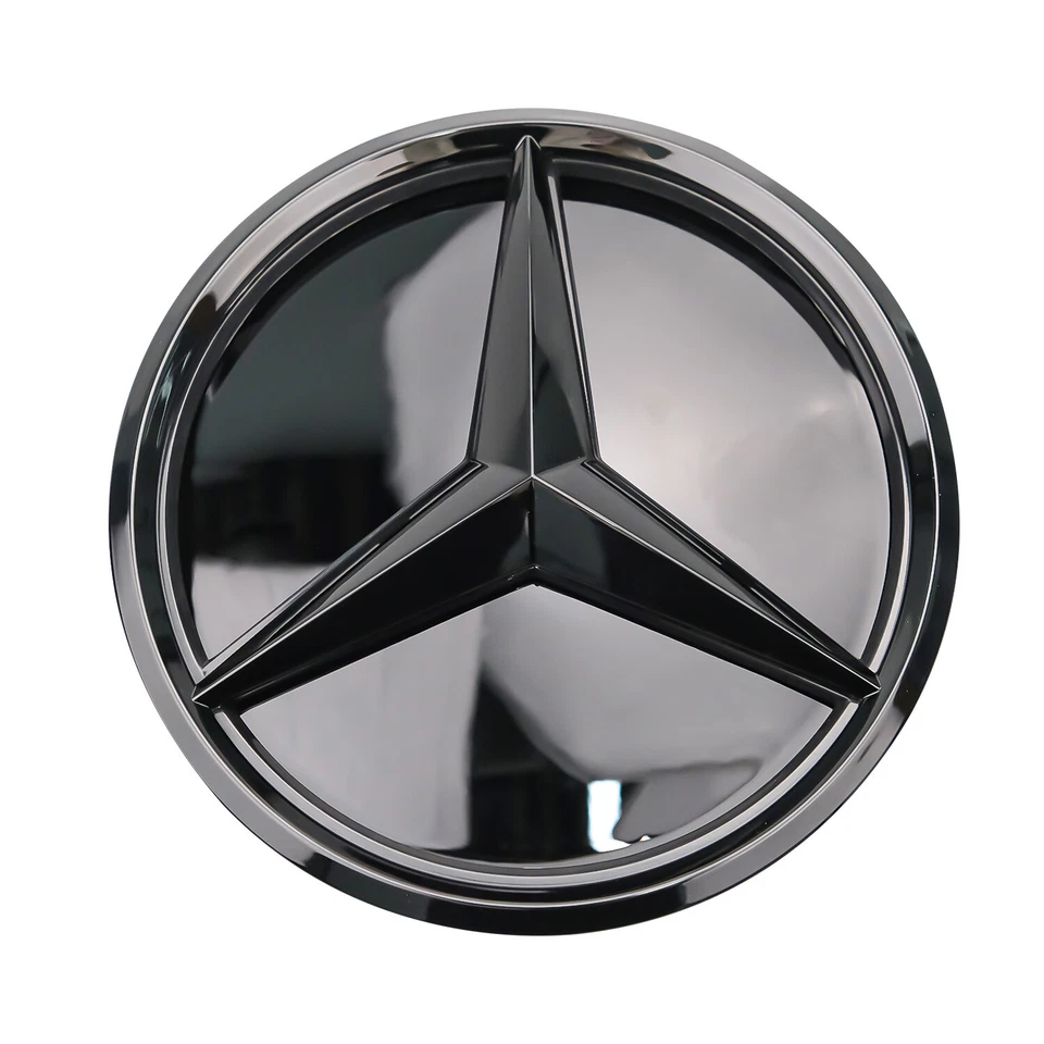 Emblema de espelho grade frontal emblema para Mercedes-Benz 2016-2019 GLE GLS GLC preto - Imagem 2 de 4