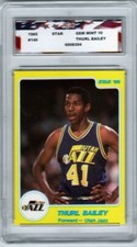 1985 Star #140 Thurl Bailey AGC 10 Gem Mint Utah Jazz