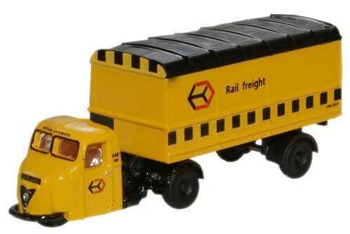 VANS Oxford Diecast Scamell Scarabeo Railfreight Furgone Rimorchio Scala 1:148