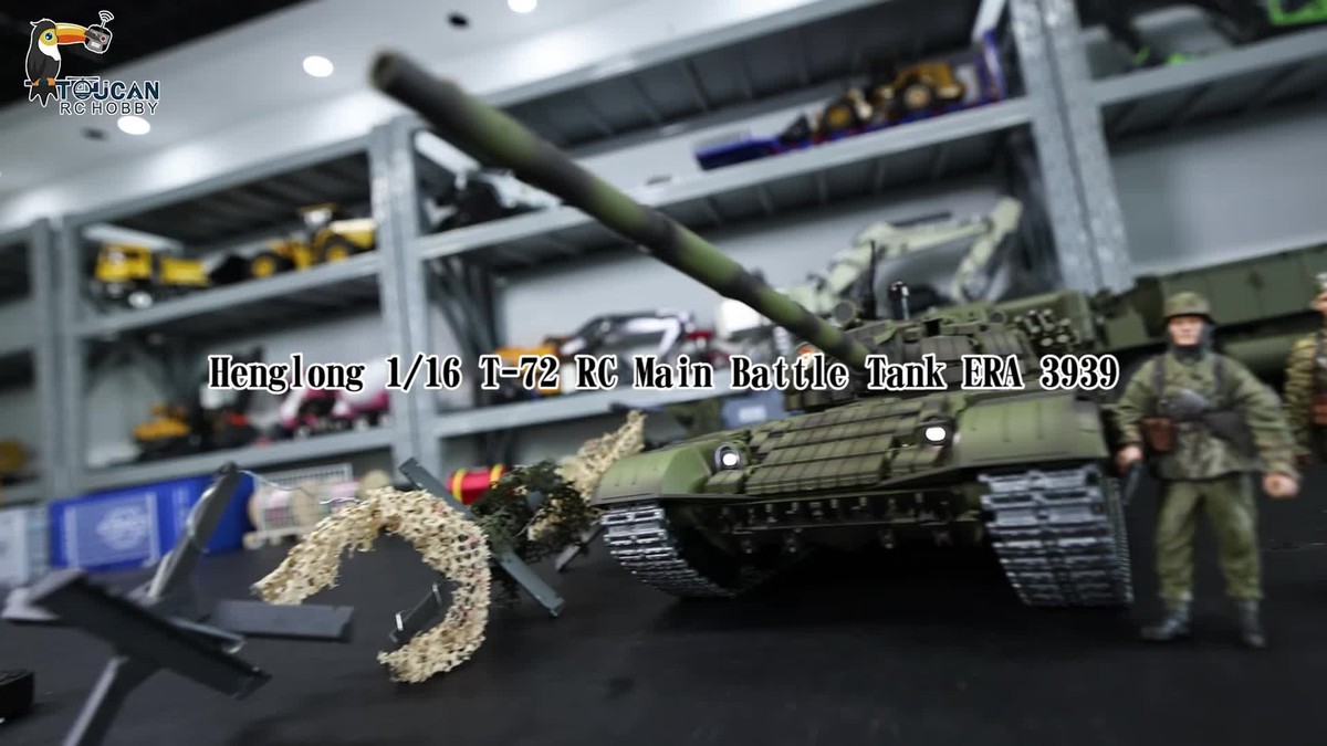 7.0 HengLong 1/16 3939 T72 RC RTR IR BB Battle Tank W/ Metal