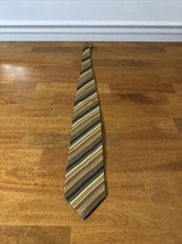 roberto villini couture 100 silk men  s necktie Striped Vintage Stripes