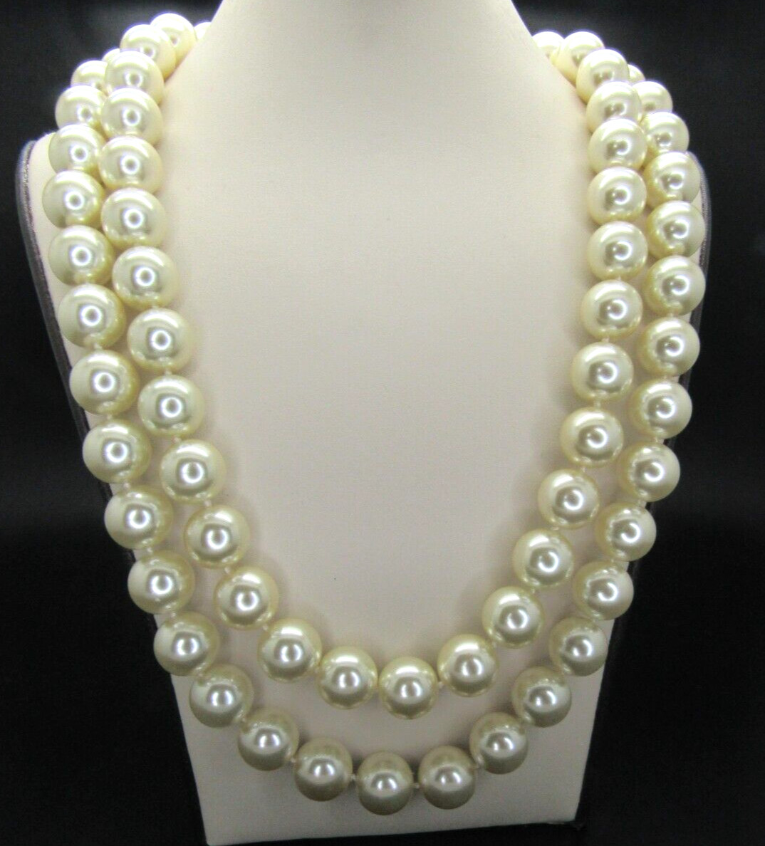 CAMROSE & KROSS JACQULINE KENNEDY JBK LARGE PEARL BLUE CRYSTAL NECKLACE NIB