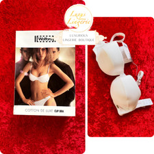Cotton De Luxe Cup Bra By Wolford 75 D White Soft Cups With Cotton