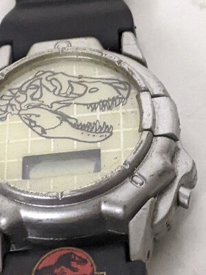 Vintage Jurassic Park The Lost World Dino Eye Techno Time Watch