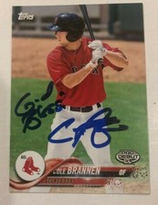 COLE BRANNEN SIGNED 2018 TOPPS PRO DEBUT PROSPECT ROOKIE CARD AUTO