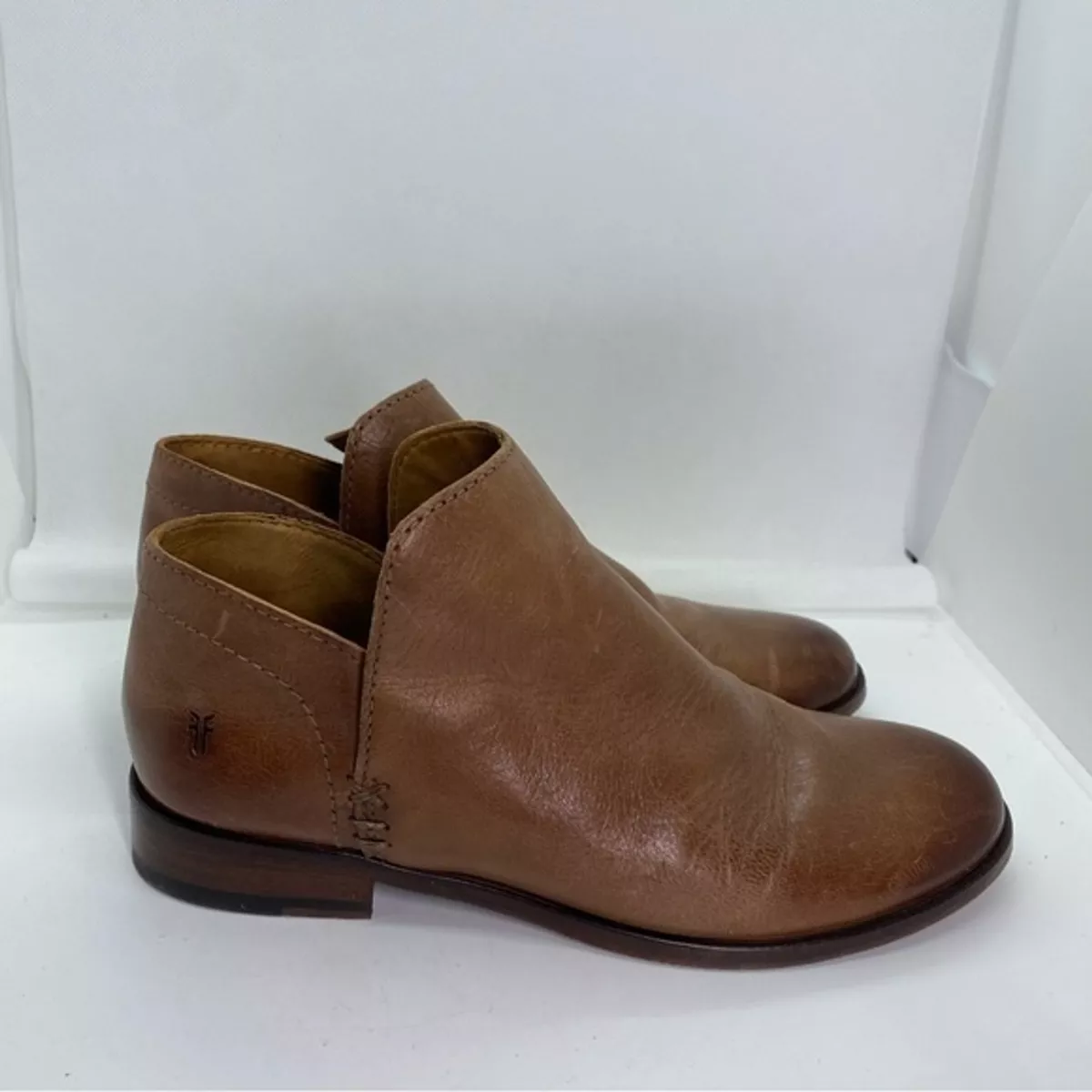 FRYE Women s Elyssa Shootie Style 3470236 Cognac Ankle Boots 7 eBay