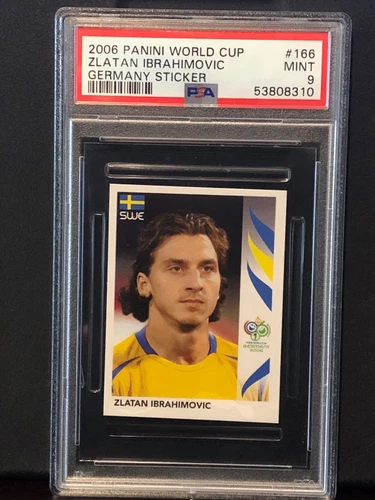Zlatan Ibrahimovic 2006 Panini World Cup Sticker #166 PSA 9