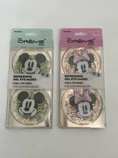 DISNEY MINNIE & MICKEY MOUSE NEW The Creme Shop REUSABLE GEL EYE MASKS ~ Relief