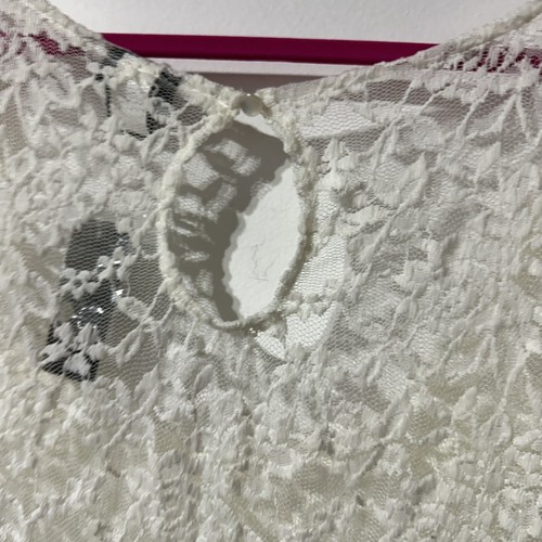 Torrid Women’s White Lace Peplum Top Pullover Blouse Size 5X Short Sleeve NWT - Picture 8 of 9
