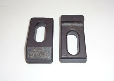 2 Spannpratzen für Maschinen-Schraubstock Allmatic100mm